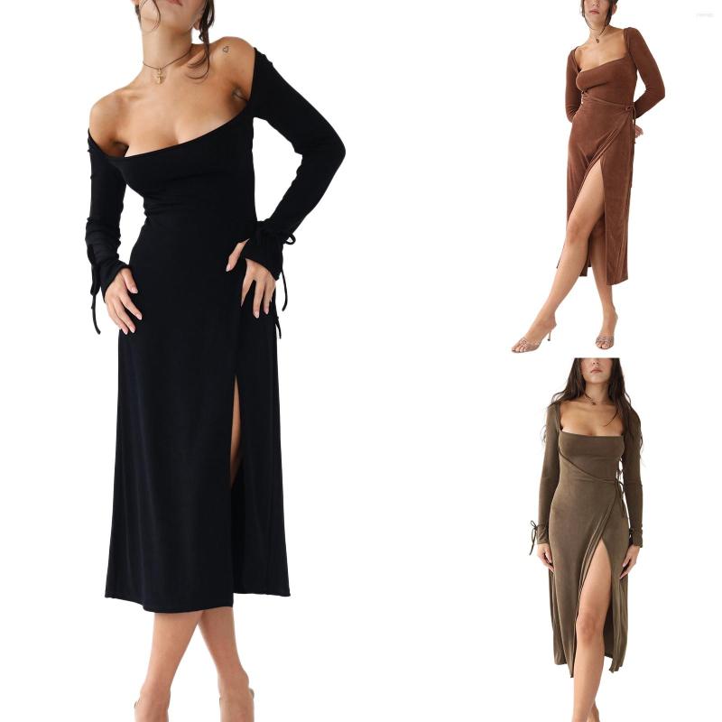 Casual Dresses Female Fashion Trend Dress Solid Color Square Neck Long Sleeve Backless Bandage Streetwear /M/L/XL
Casual Dresses Female Fashion Trend Dress Solid Color Square Neck Long Sleeve Backless Bandage Streetwear /M/L/XL