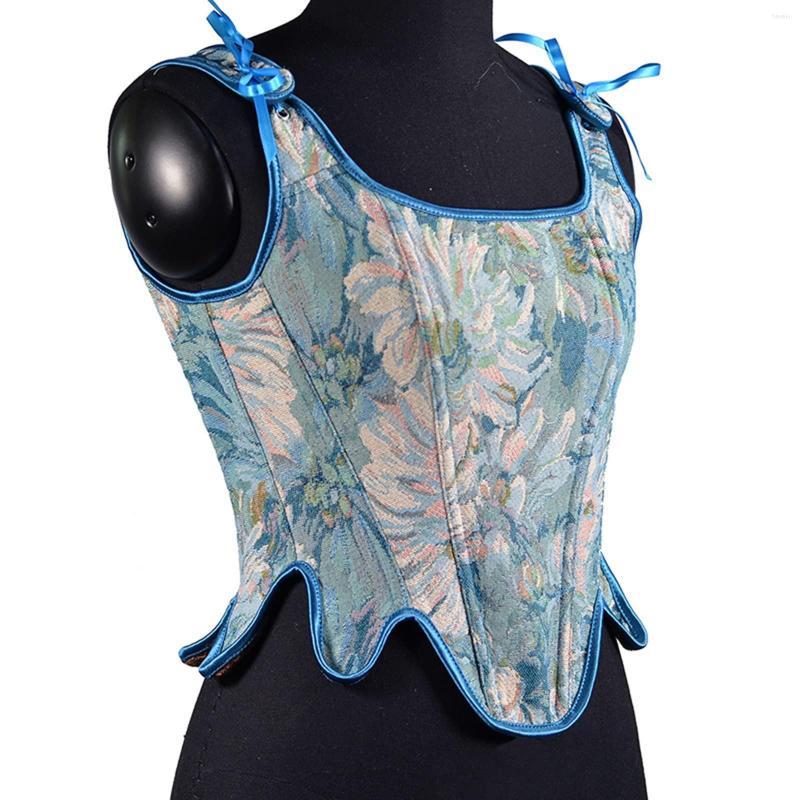 Women' Shapers Women Sexy Bustier Corset Top Eyelet Lace Up Floral Print Push Crop Tops Vintage Tank Party Clubwear Bodice High Short, Sky blue
Women' Shapers Women Sexy Bustier Corset Top Eyelet Lace Up Floral Print Push Crop Tops Vintage Tank Party Clubwear Bodice High Short, Sky blue