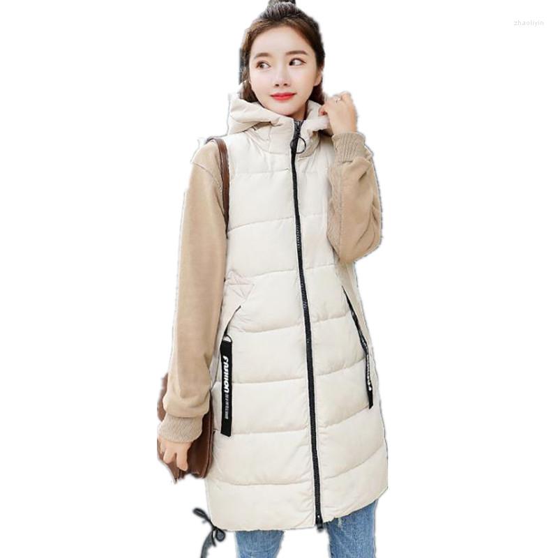 Women' Vests 2022 Winter Autumn Women Vest Hooded Thicken Warm Long Casual Cotton Padded Waistcoat Female Sleeveless Top Q397, Black
Women' Vests 2022 Winter Autumn Women Vest Hooded Thicken Warm Long Casual Cotton Padded Waistcoat Female Sleeveless Top Q397, Black