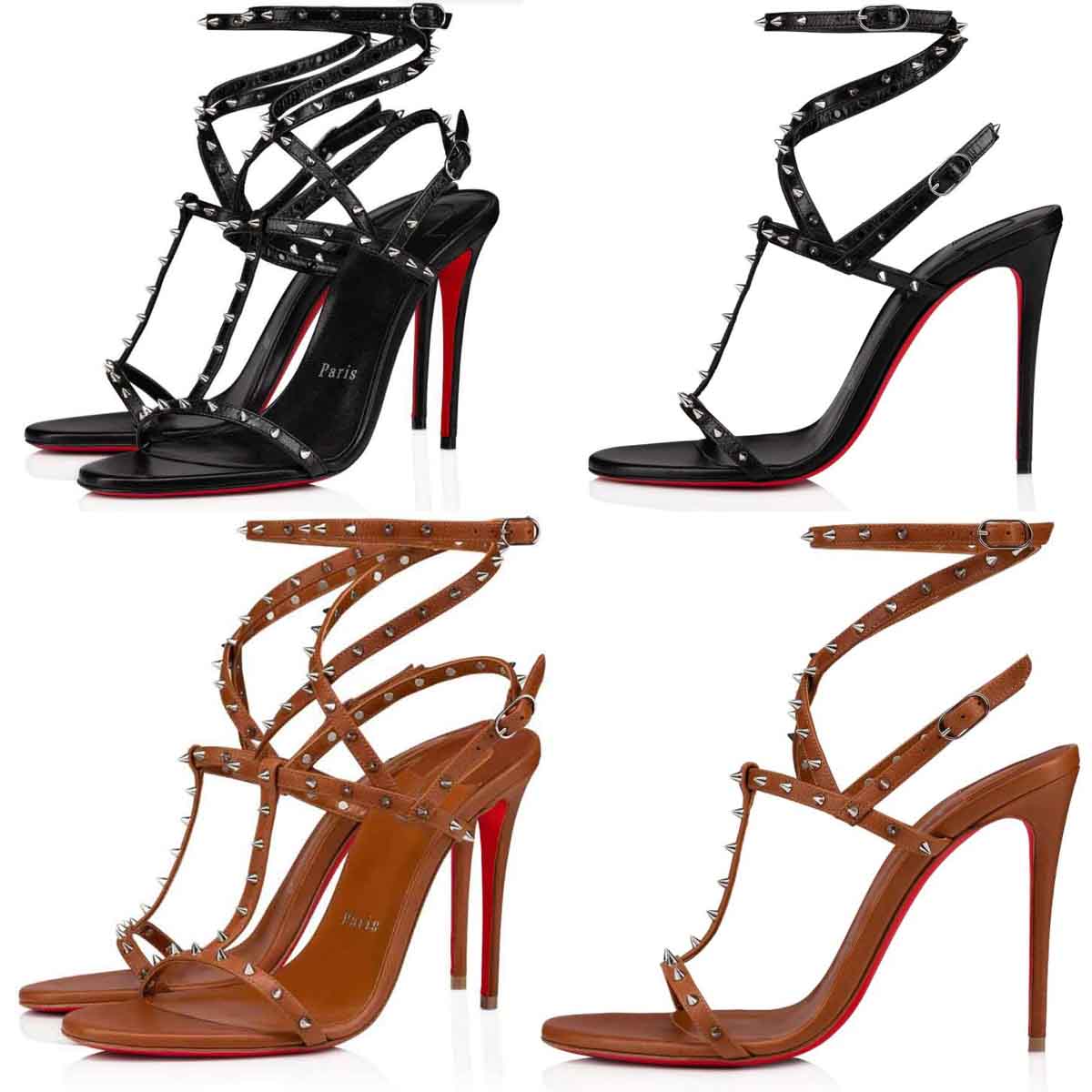 Luxury brand Sandals pump Women high heels reds sole sandals spike designer rivet strap Bombina Spikes brown calf leather 100 mm stiletto heel3, #01
Luxury brand Sandals pump Women high heels reds sole sandals spike designer rivet strap Bombina Spikes brown calf leather 100 mm stiletto heel3, #01