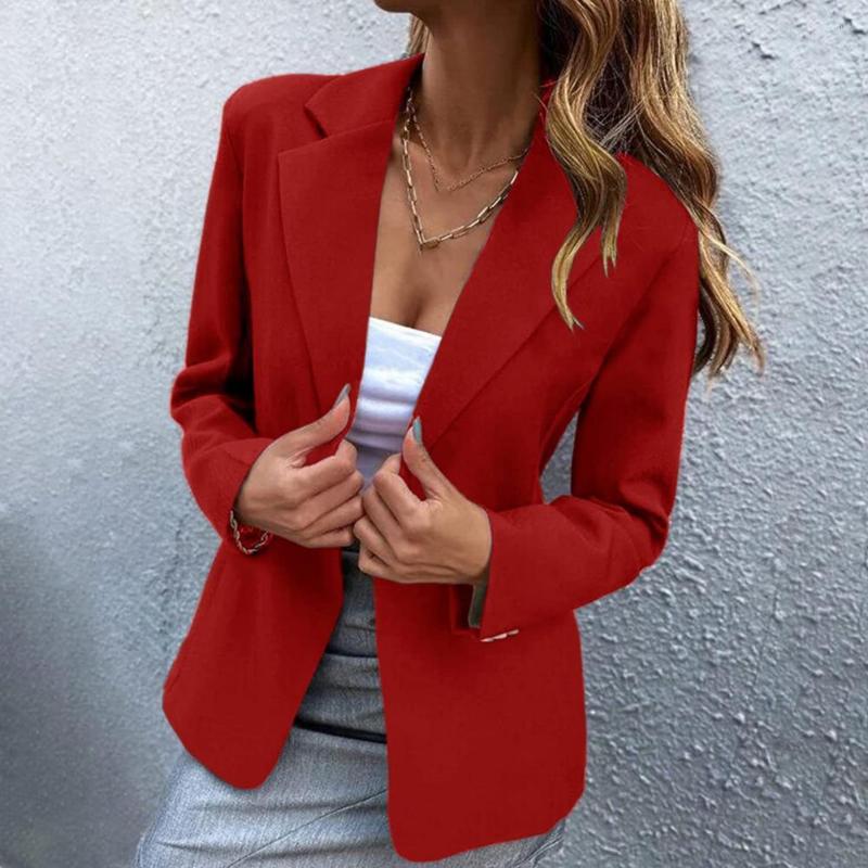 Women' Suits Cardigan Blazer Lapel Long Sleeve Solid Color One Button Slim Fit Office Ladies Spring Autumn Jacket Women Mujer, Black
Women' Suits Cardigan Blazer Lapel Long Sleeve Solid Color One Button Slim Fit Office Ladies Spring Autumn Jacket Women Mujer, Black