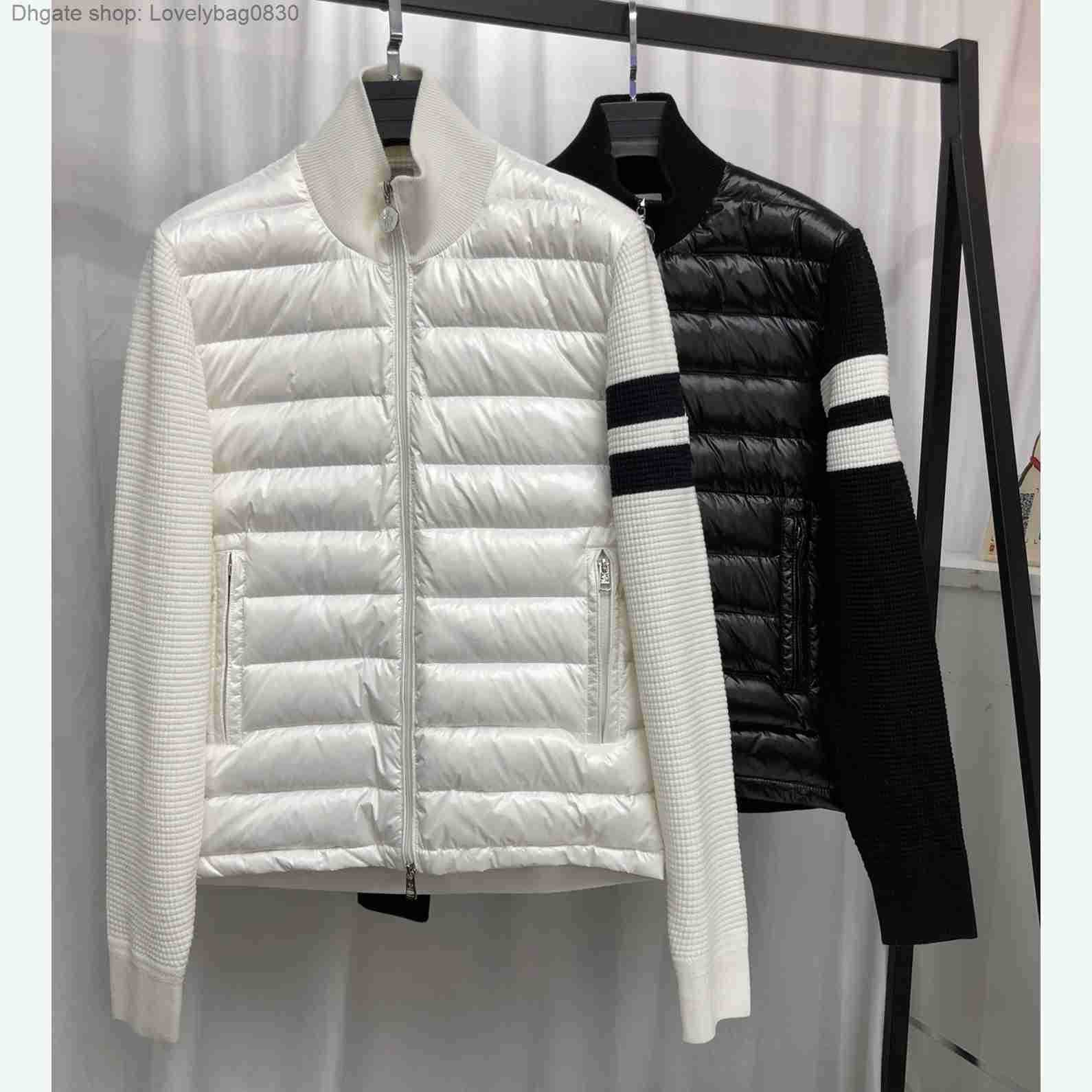 Designer Maya men's down jackets French brand knitted stitching women's down jacket Parkas size -3, White
Designer Maya men's down jackets French brand knitted stitching women's down jacket Parkas size -3, White