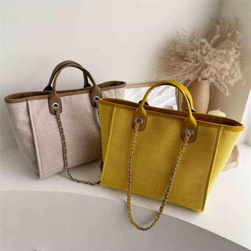 Bags Canvas bag women's small Tote Bag New Portable big chain Messenger Shoulder Purses, Yellow
Bags Canvas bag women's small Tote Bag New Portable big chain Messenger Shoulder Purses, Yellow