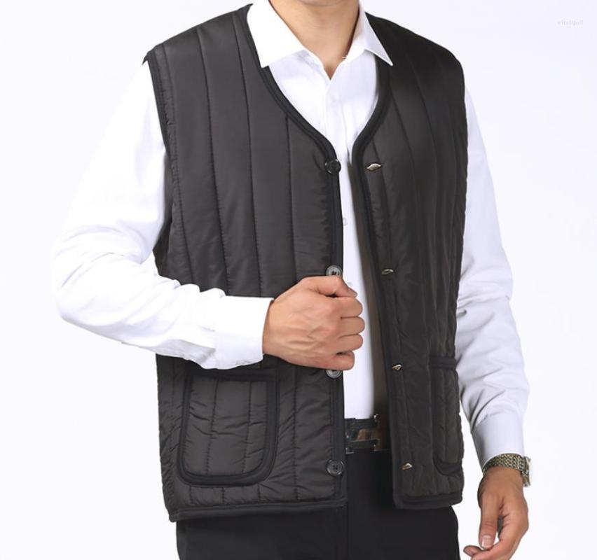 Men's Vests Cashmere Gilet Brand Arrival Man Vest 2022 Autumn Winters Single Breasted Cotton Padded Men's High Quality, Black
Men's Vests Cashmere Gilet Brand Arrival Man Vest 2022 Autumn Winters Single Breasted Cotton Padded Men's High Quality, Black