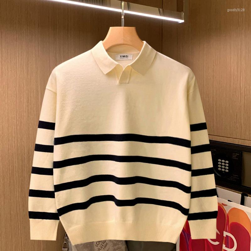 Men' Sweaters Men 2022 Autumn Winter Fashion Striped Sweater Tops Male Long Sleeve Knitted Casual Loose Warm Pullovers W990, Apricot
Men' Sweaters Men 2022 Autumn Winter Fashion Striped Sweater Tops Male Long Sleeve Knitted Casual Loose Warm Pullovers W990, Apricot