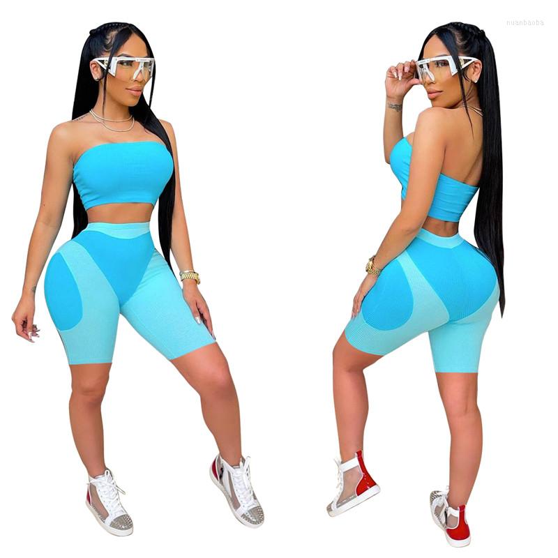 Women' Tracksuits High Street Strapless Crop Top And Above Knee Pant Two 2 Piece Sets Active Tracksuit Summer Outfits, Sky blue
Women' Tracksuits High Street Strapless Crop Top And Above Knee Pant Two 2 Piece Sets Active Tracksuit Summer Outfits, Sky blue