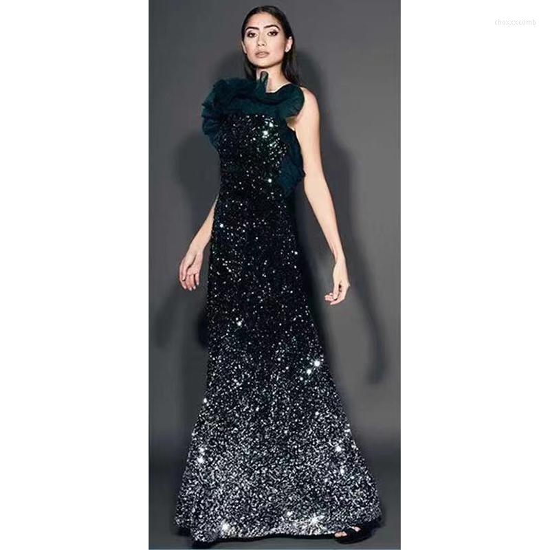 Casual Dresses 2022 Fashion Green Sequins Ruffles Sexy Strapless Celebrity Women Long Dress Elegant Slim Luxury Wedding Party LF306
Casual Dresses 2022 Fashion Green Sequins Ruffles Sexy Strapless Celebrity Women Long Dress Elegant Slim Luxury Wedding Party LF306