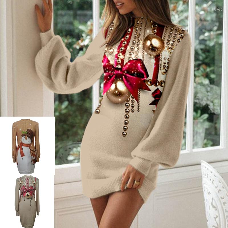 Casual Dresses SKMY Fashion Christmas Party Mini Dress Women' Plus Size Long Sleeves Printed T-Shirt Bodycon Streetwear, Khaki
Casual Dresses SKMY Fashion Christmas Party Mini Dress Women' Plus Size Long Sleeves Printed T-Shirt Bodycon Streetwear, Khaki