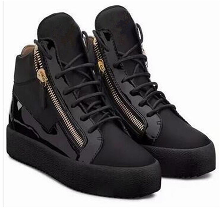 Fashion Luxurys Casual Shoes high top men's shoes High-grade leather Double zipper Flat Shoe zip Design women sneakers EUR 36-46, 8 no payment required
Fashion Luxurys Casual Shoes high top men's shoes High-grade leather Double zipper Flat Shoe zip Design women sneakers EUR 36-46, 8 no payment required