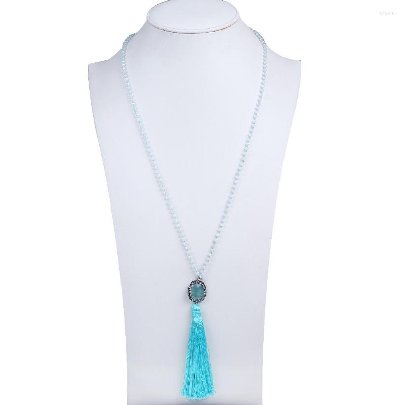 Pendant Necklaces Boho Natural Color Rhinestone Stone Bead And Crystal Necklace With Long Tassel Drop Women For Birthday Gifts
Pendant Necklaces Boho Natural Color Rhinestone Stone Bead And Crystal Necklace With Long Tassel Drop Women For Birthday Gifts
