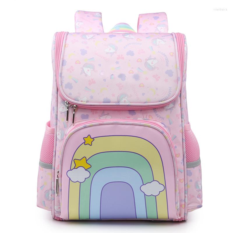 School Bags Brand Orthopedic Kids Backpack Girls Princess Pink Bag Large Capacity Space Children's Schoolbag 1-3-6 Grade, Style2 purple
School Bags Brand Orthopedic Kids Backpack Girls Princess Pink Bag Large Capacity Space Children's Schoolbag 1-3-6 Grade, Style2 purple