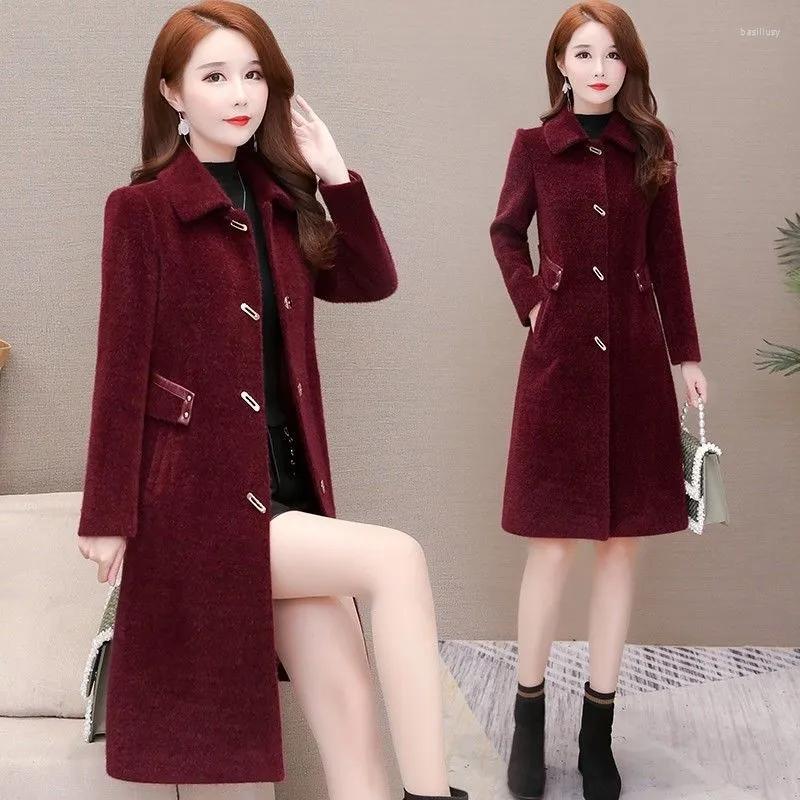 Women's Fur Imitation Mink Fleece Jacket Women 2022 Winter Korean Slim All-match Wool Coat Female Large Size Thickened Long Outerwear, Brown
Women's Fur Imitation Mink Fleece Jacket Women 2022 Winter Korean Slim All-match Wool Coat Female Large Size Thickened Long Outerwear, Brown