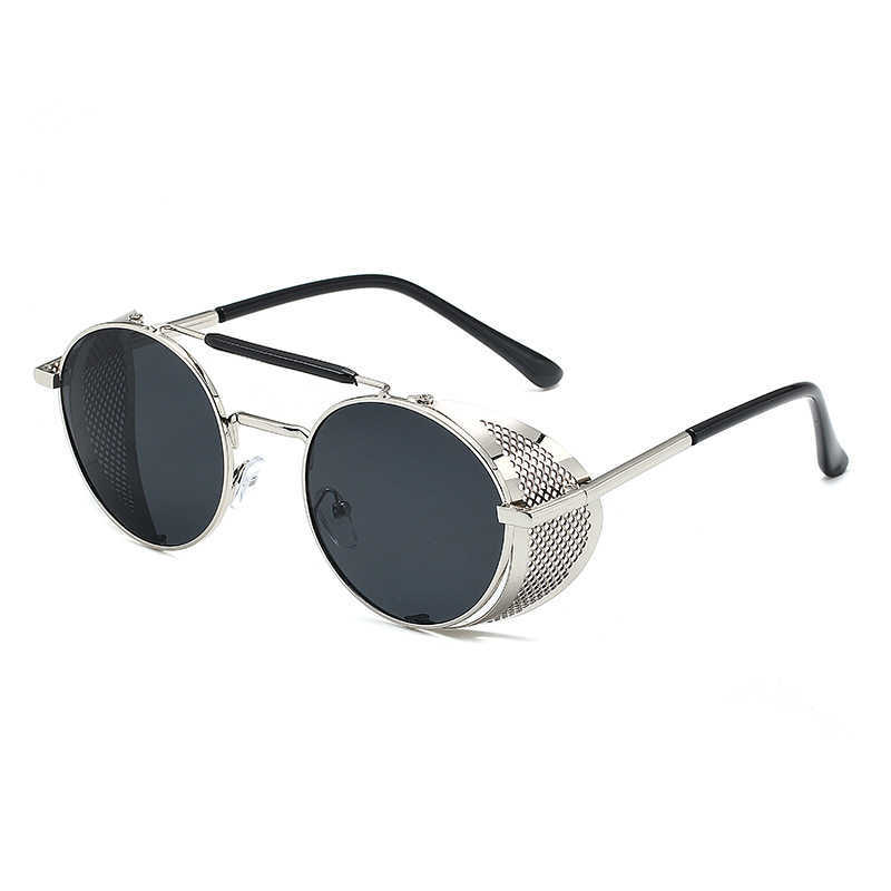 Sunglass trend Sunglasses personalized flip metal sunglasses round frame for women and men
Sunglass trend Sunglasses personalized flip metal sunglasses round frame for women and men