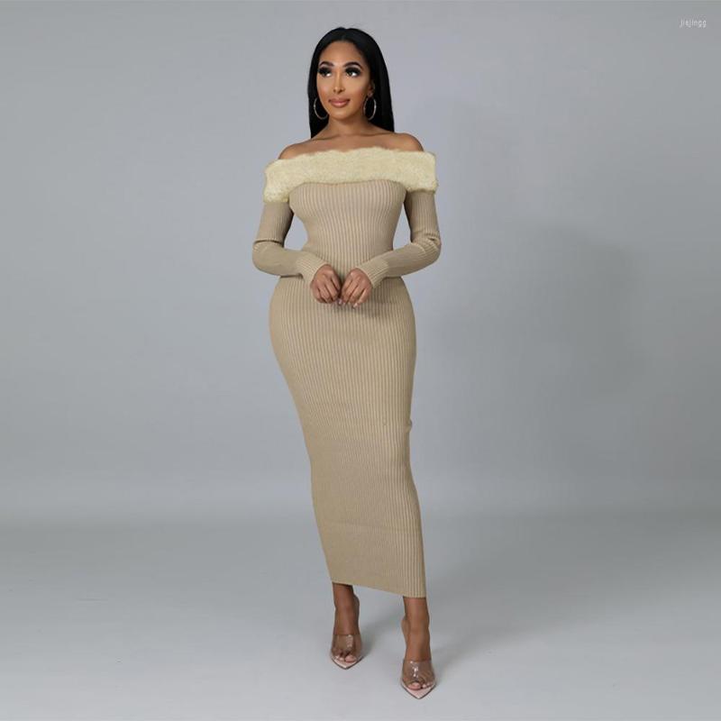 Casual Dresses EWSFV 2022 Autumn Style Women Sexy Flannel Stitching Has The Shoulder Long Sleeves Hip Slim Temperament Dress, Apricot
Casual Dresses EWSFV 2022 Autumn Style Women Sexy Flannel Stitching Has The Shoulder Long Sleeves Hip Slim Temperament Dress, Apricot