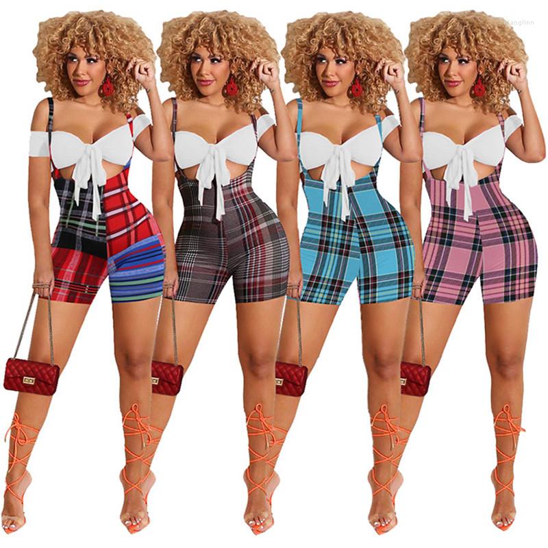 Women' Tracksuits Strapless Sleeveless Grid Print Skinny Bro And Short 2 Pieces Set Sexy Tight Club Party Lady Fashion, Blue
Women' Tracksuits Strapless Sleeveless Grid Print Skinny Bro And Short 2 Pieces Set Sexy Tight Club Party Lady Fashion, Blue