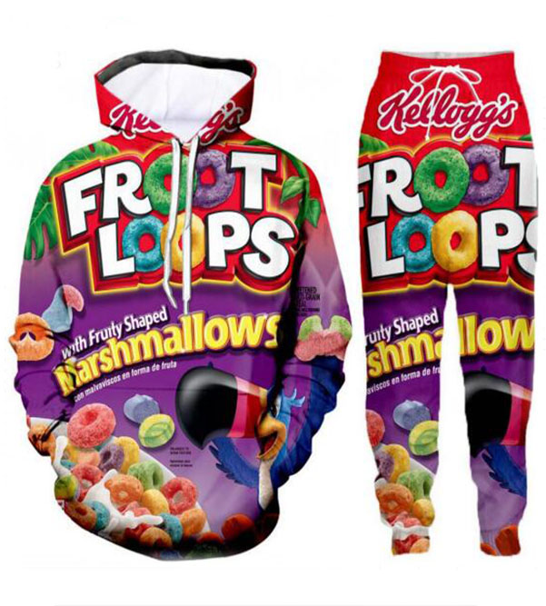 Women/Men Jogger 3D Pants Sweatshirt Froot Loops Cereal Tracksuit Sweatpants Hoody Cashew Floral Streewear 2Piece Set, Beige
Women/Men Jogger 3D Pants Sweatshirt Froot Loops Cereal Tracksuit Sweatpants Hoody Cashew Floral Streewear 2Piece Set, Beige