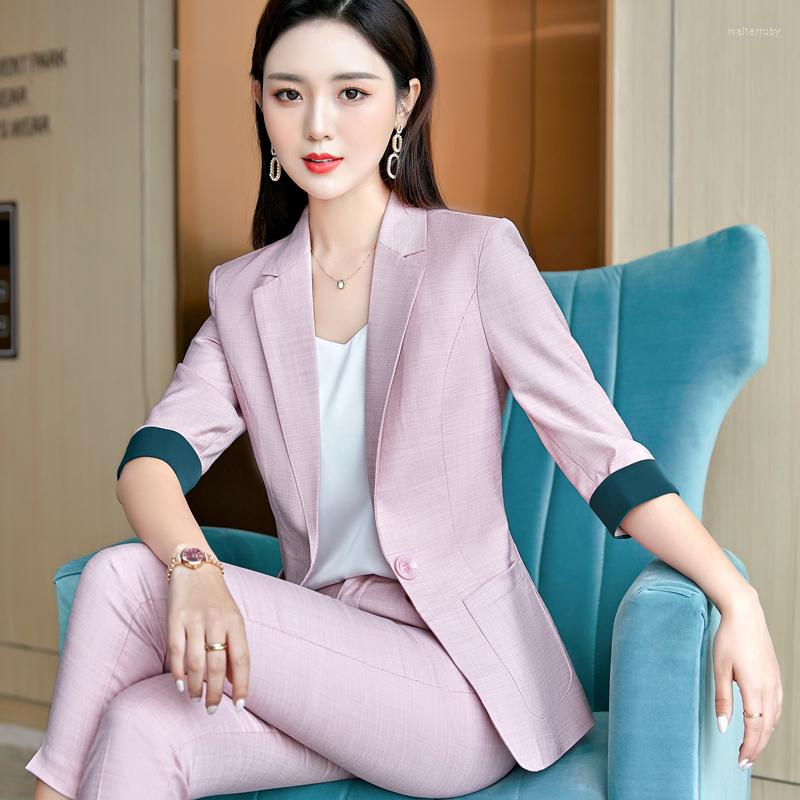 Women' Suits Formal Business Blazer Coat OL Styles Spring Summer Half Sleeve Blazers Jackets For Women Ladies Office Outwear Tops, Pink
Women' Suits Formal Business Blazer Coat OL Styles Spring Summer Half Sleeve Blazers Jackets For Women Ladies Office Outwear Tops, Pink