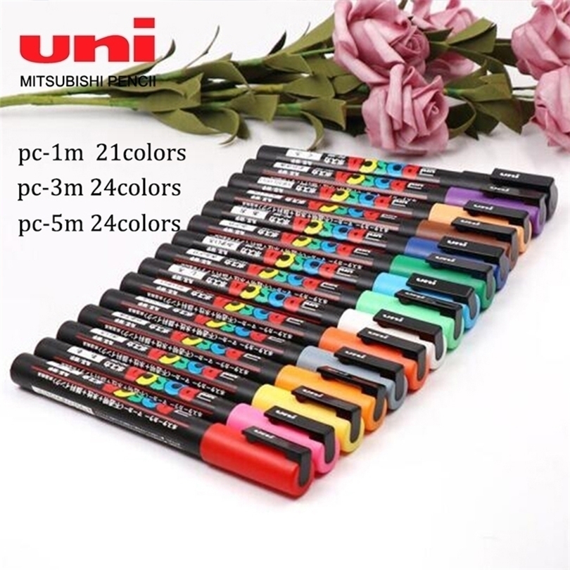Markers 2124 Color Japan UNI POSCA Marker Pen PC3M1m5m Advertising Graffiti Stationery Highlighter Acrylic Paint Art Supplies 221030
Markers 2124 Color Japan UNI POSCA Marker Pen PC3M1m5m Advertising Graffiti Stationery Highlighter Acrylic Paint Art Supplies 221030