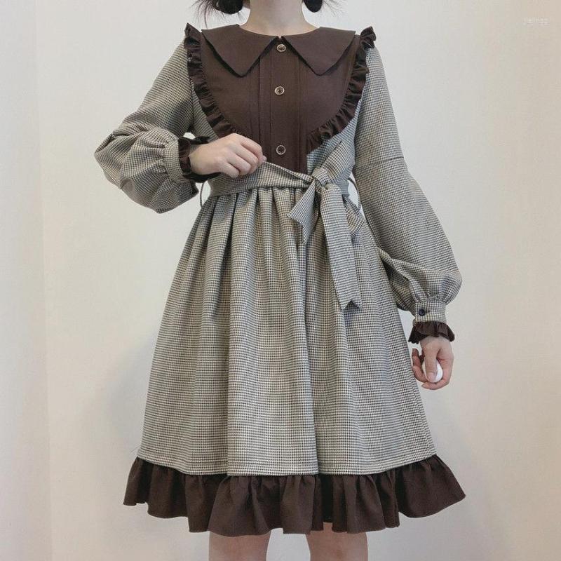 Casual Dresses JuneLove Japanese Lolita Dress Brown Color Vintage Girl Autumn Winter Base Gothic Sweet Cute Schoolgirl, Gray
Casual Dresses JuneLove Japanese Lolita Dress Brown Color Vintage Girl Autumn Winter Base Gothic Sweet Cute Schoolgirl, Gray