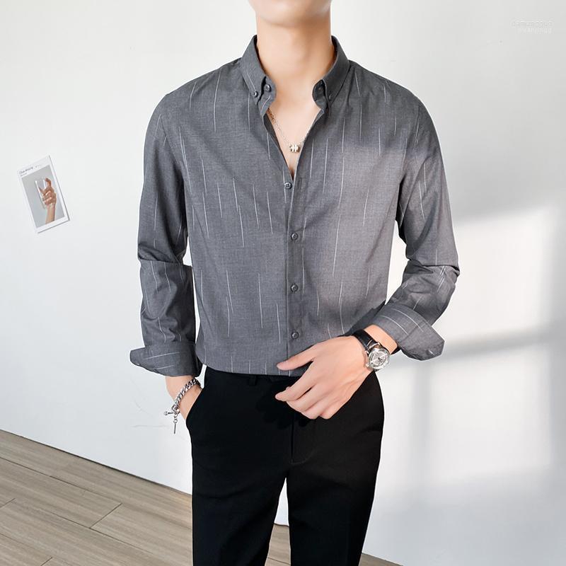 Men's Casual Shirts Men's OIMGMen's Pattern Slim Shirt Long Sleeve 2022 Korean Black Trendy Four Seasons Business, White 
Men's Casual Shirts Men's OIMGMen's Pattern Slim Shirt Long Sleeve 2022 Korean Black Trendy Four Seasons Business, White