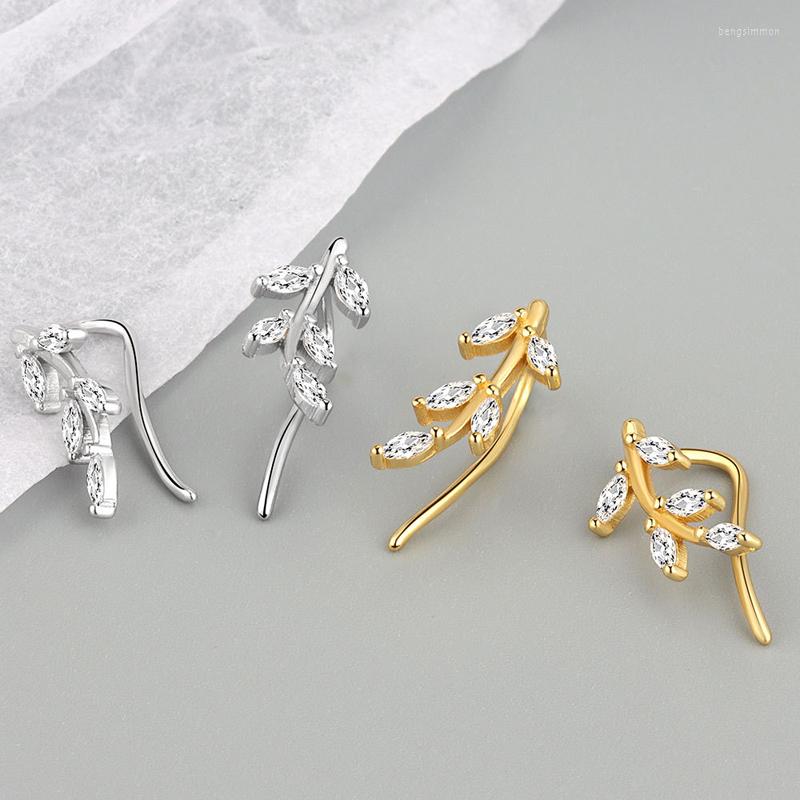 Hoop Earrings Silver Gold Color Clear Zircon CZ Leafs Climber Clips Thread Earring Women Pendientes Luxury Jewelry For
Hoop Earrings Silver Gold Color Clear Zircon CZ Leafs Climber Clips Thread Earring Women Pendientes Luxury Jewelry For