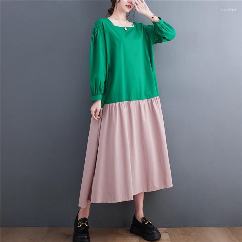 Casual Dresses SuperAen Autumn Contrast Long Sleeve Oversized Dress Korean Loose Waist Colors Patchwork
Casual Dresses SuperAen Autumn Contrast Long Sleeve Oversized Dress Korean Loose Waist Colors Patchwork
