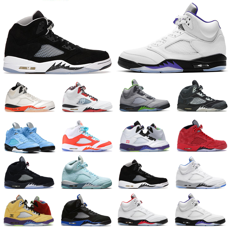 men basketball shoes 5 5s Racer Blue Raging Bull What The Alternate Grape Stealth Concord Jade Horizon mens trainers sports sneakers size 40-47, #29
men basketball shoes 5 5s Racer Blue Raging Bull What The Alternate Grape Stealth Concord Jade Horizon mens trainers sports sneakers size 40-47, #29
