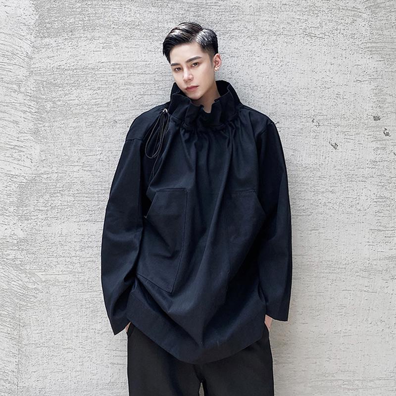 Men's Hoodies Fashion Design High Collar Long Sleeve Loose Sweatshirt Youth Party Chic Tops Hoodie Black
Men's Hoodies Fashion Design High Collar Long Sleeve Loose Sweatshirt Youth Party Chic Tops Hoodie Black