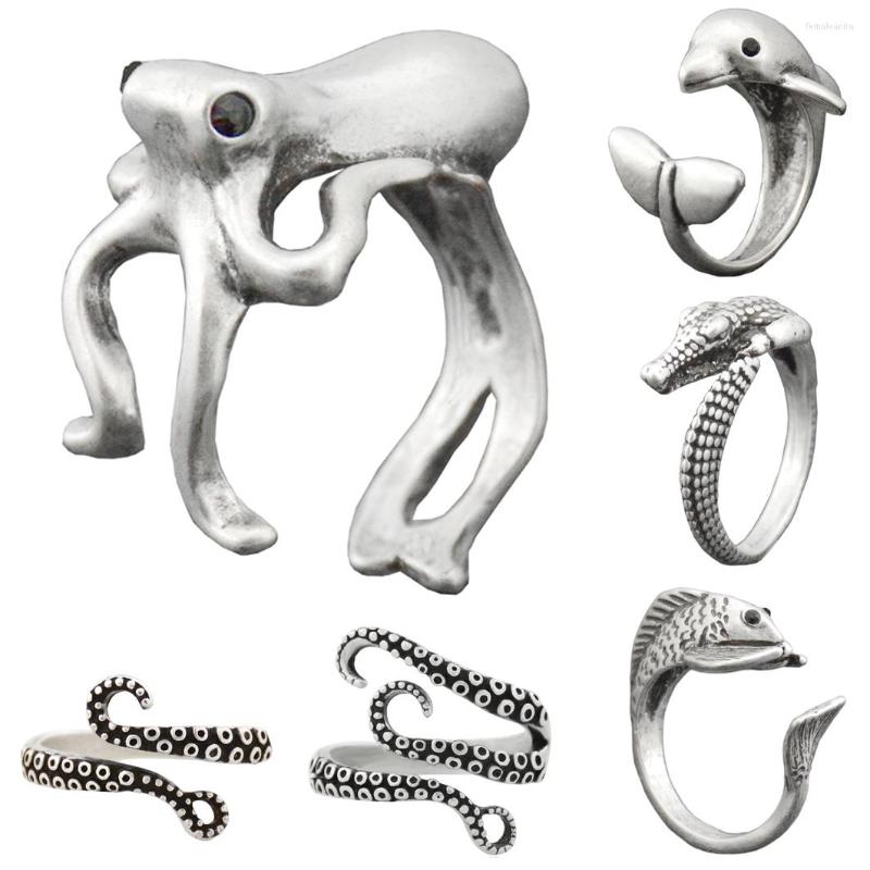 Cluster Rings 1 Piece Cute Matal Black Crystal Eye Octopus & Sea Animal Couple For Women Anel Wrap Ring Men Jewelry Gifts Girls
Cluster Rings 1 Piece Cute Matal Black Crystal Eye Octopus & Sea Animal Couple For Women Anel Wrap Ring Men Jewelry Gifts Girls