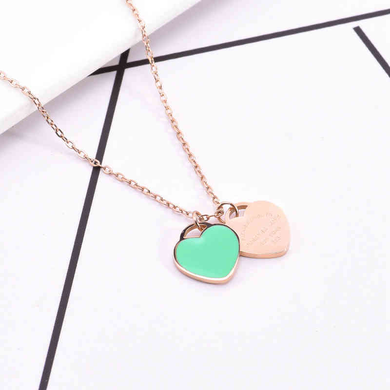 Simple ins Fashion Letter Forever love Double Heart Titanium Steel Pendant Collar Necklace Female
Simple ins Fashion Letter Forever love Double Heart Titanium Steel Pendant Collar Necklace Female
