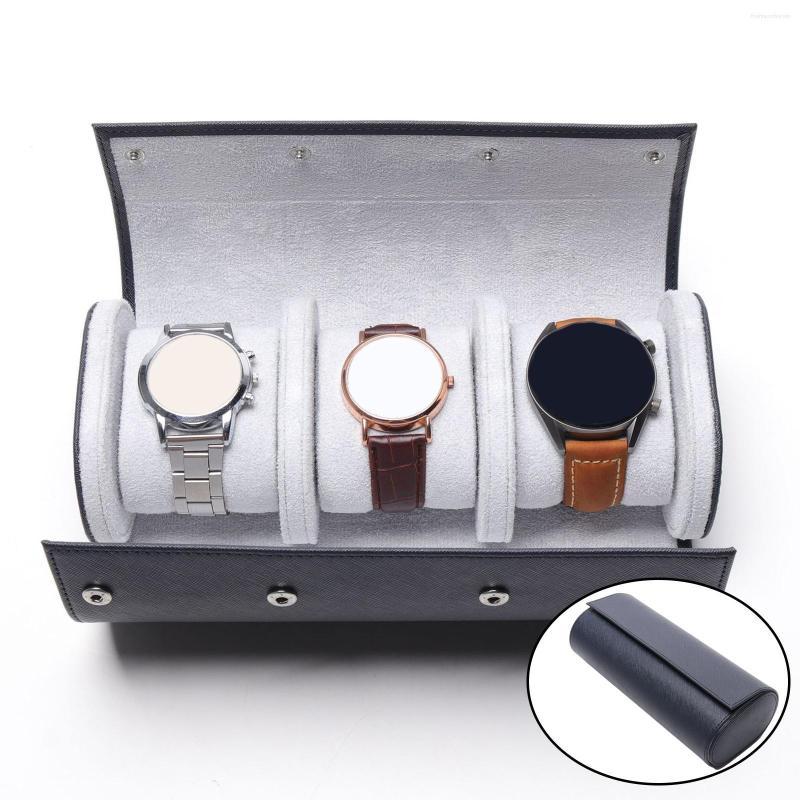 Watch Boxes 3 Slot Retro Roll Travel Case Handmade Box Organizer Cylinder Storage S Gifts For Business Presents Dark Blue
Watch Boxes 3 Slot Retro Roll Travel Case Handmade Box Organizer Cylinder Storage S Gifts For Business Presents Dark Blue