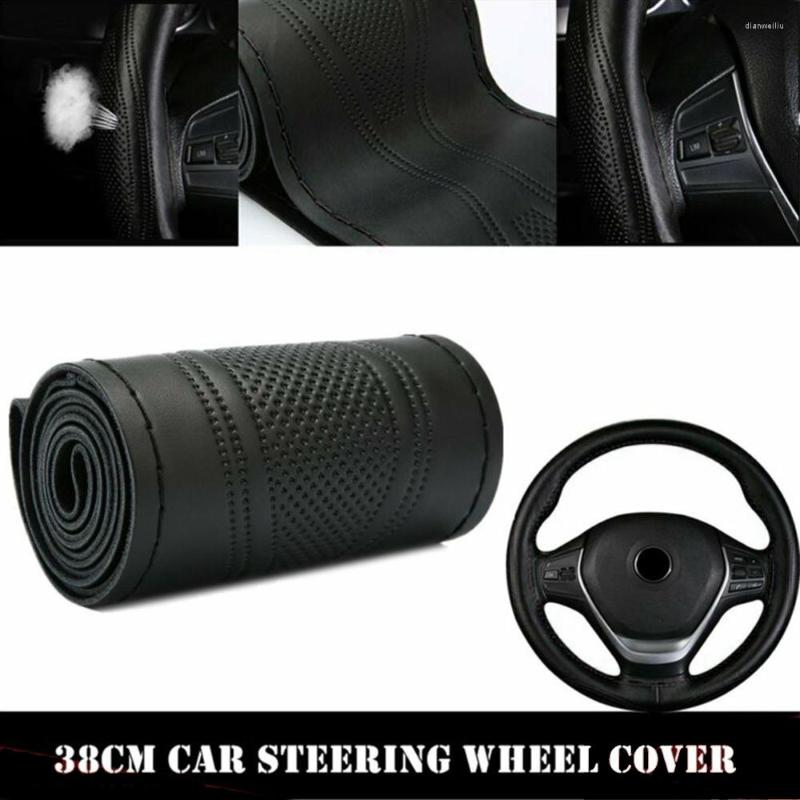 Steering Wheel Covers Leather Cover Soft Truck Universal 38cm Black Hand Sewing
Steering Wheel Covers Leather Cover Soft Truck Universal 38cm Black Hand Sewing