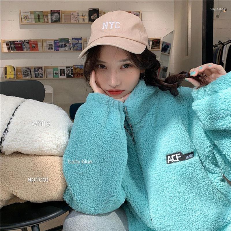 Women' Fur Heydress 2022 Winter Women Solid Zipper Sheepskin Casual Coats Lady Faux Lamb Streetwear Female Granular Thick Warm Jackets, White
Women' Fur Heydress 2022 Winter Women Solid Zipper Sheepskin Casual Coats Lady Faux Lamb Streetwear Female Granular Thick Warm Jackets, White