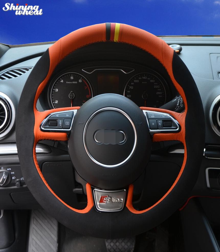 Black suede car steering wheel cover Audi A1 8X A3 8V Sportback A4 B8 Avant A5 8T A6 A8 D4 Q3 8U Q5 8R1453239
Black suede car steering wheel cover Audi A1 8X A3 8V Sportback A4 B8 Avant A5 8T A6 A8 D4 Q3 8U Q5 8R1453239
