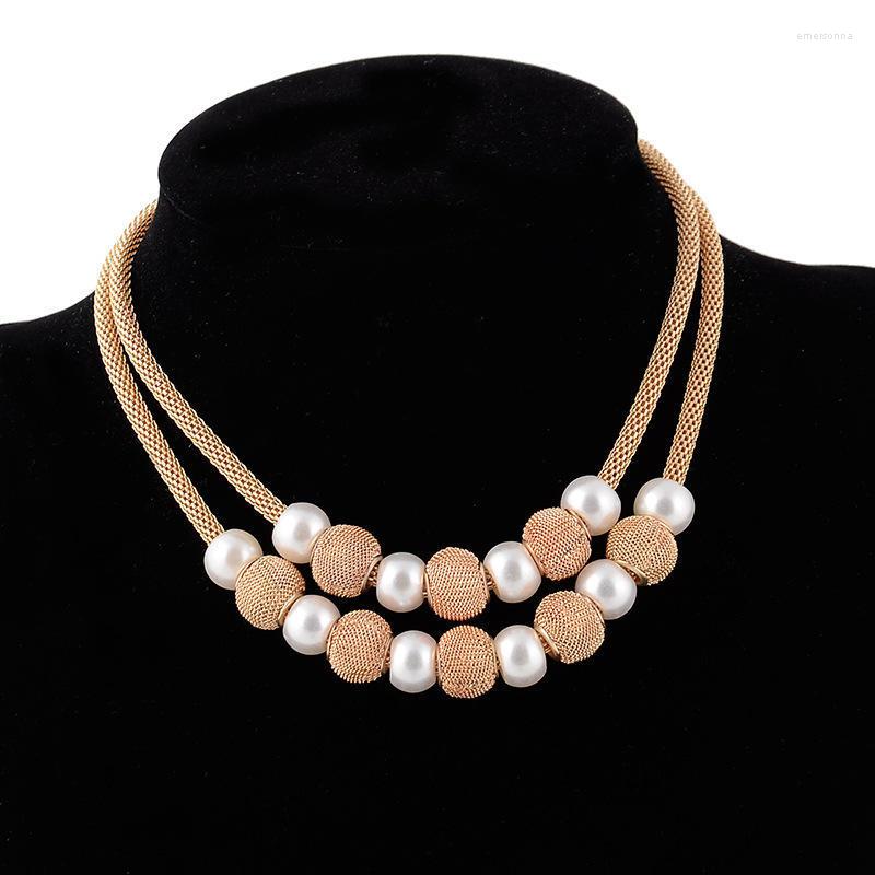 Chains European And American Fashion Wild Street Shooting Double Pearl Round Ball Necklace Necklaces
Chains European And American Fashion Wild Street Shooting Double Pearl Round Ball Necklace Necklaces