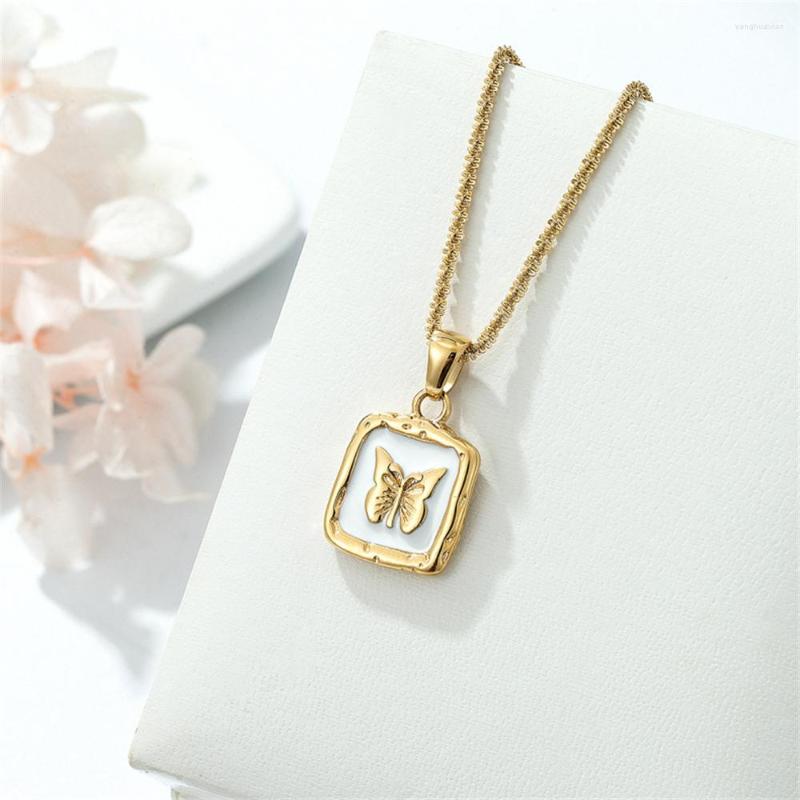 Pendant Necklaces AILINFA Butterfly Square Necklace Niche Light Luxury Jewelry INS Wind Titanium Steel Ladies Memorial Day Gift
Pendant Necklaces AILINFA Butterfly Square Necklace Niche Light Luxury Jewelry INS Wind Titanium Steel Ladies Memorial Day Gift