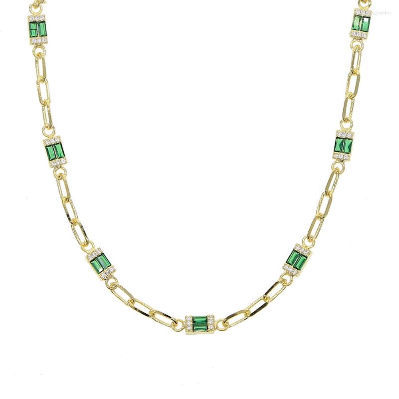 Choker Micro Pave Green Cz Rectangle Link Chain Necklace For Women Gold Color Rock Curb Cuban Fashion Jewelry
Choker Micro Pave Green Cz Rectangle Link Chain Necklace For Women Gold Color Rock Curb Cuban Fashion Jewelry