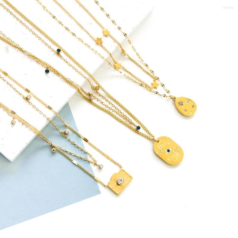 Pendant Necklaces LUXUKISSKIDS In Trendy Products Aesthetic Decor Collier Multilayer Stainless Steel Stars Zirconia Camera Pendants
Pendant Necklaces LUXUKISSKIDS In Trendy Products Aesthetic Decor Collier Multilayer Stainless Steel Stars Zirconia Camera Pendants