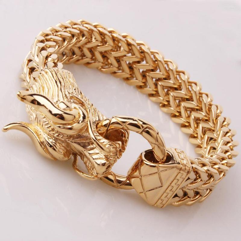 Link Bracelets Stainless Steel Gold Black Silver Color Dragon Clasp Rock Figaro Chain Men's Bracelet Bangle Hip-hop Friends Hand Jewelry
Link Bracelets Stainless Steel Gold Black Silver Color Dragon Clasp Rock Figaro Chain Men's Bracelet Bangle Hip-hop Friends Hand Jewelry