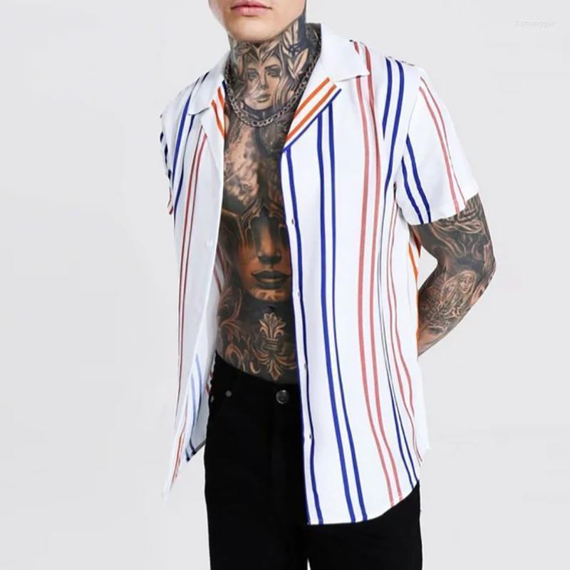 Men' Casual Shirts Men' 2022 Summer Short Sleeve Single-Breasted Tops Striped Printed Button Men Shirt Spring Fashion Turn-dow Collar, 01 blue
Men' Casual Shirts Men' 2022 Summer Short Sleeve Single-Breasted Tops Striped Printed Button Men Shirt Spring Fashion Turn-dow Collar, 01 blue