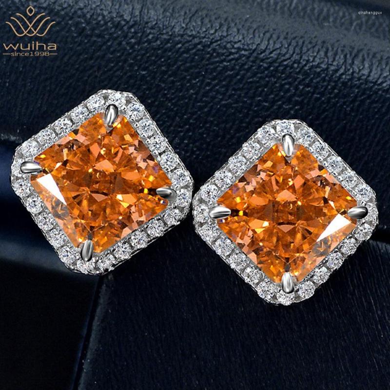Stud Earrings WUIHA 925 Sterling Silver Crushed Cushion Cut 2CT Fancy Vivid Orange Sapphire Created Moissanite Diamonds For Women
Stud Earrings WUIHA 925 Sterling Silver Crushed Cushion Cut 2CT Fancy Vivid Orange Sapphire Created Moissanite Diamonds For Women
