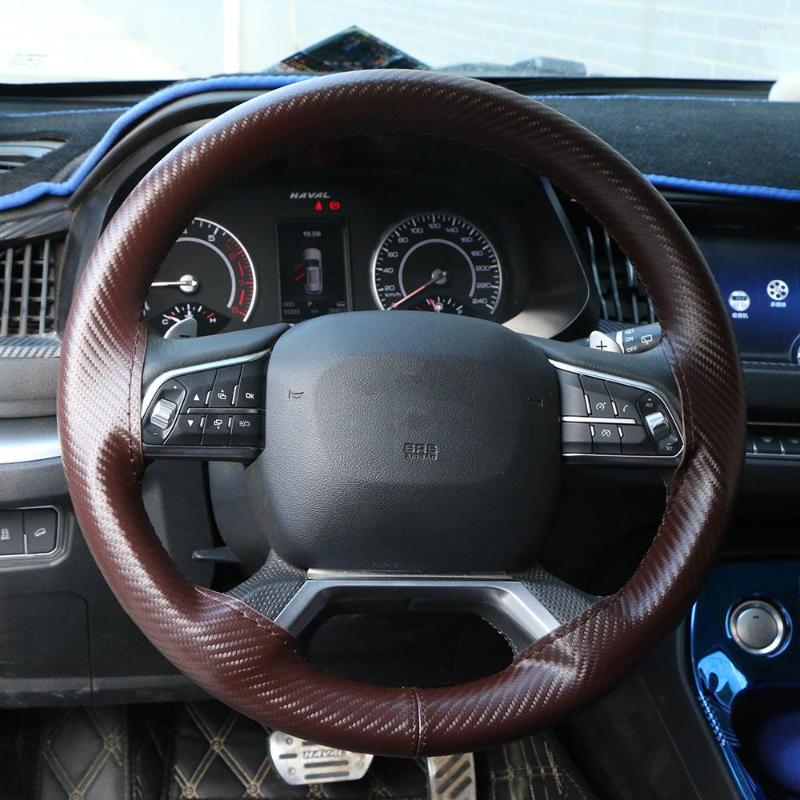 Steering Wheel Covers O SHI CAR Cover Carbon Fiber Leather Braid For Universal Stitch On Wrap Case
Steering Wheel Covers O SHI CAR Cover Carbon Fiber Leather Braid For Universal Stitch On Wrap Case