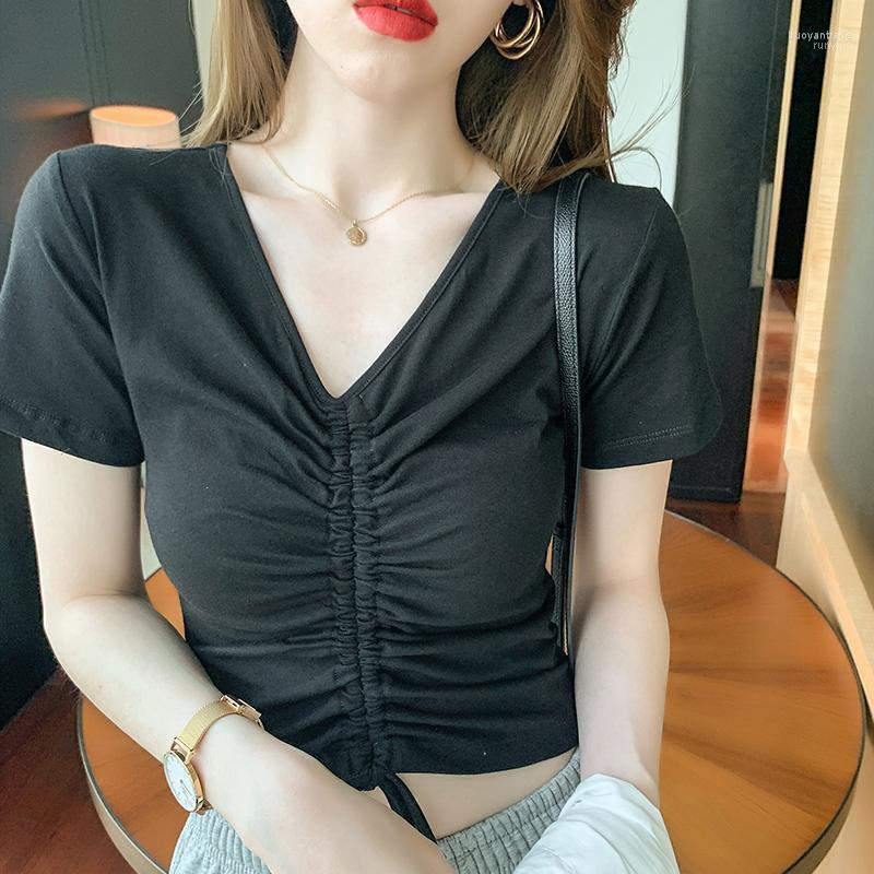 Women' T Shirts Women' T-Shirt FashionV-neck Sexy Drawstring Top 2022 Spring And Autumn Wear High Waist Short Open Navel, Black
Women' T Shirts Women' T-Shirt FashionV-neck Sexy Drawstring Top 2022 Spring And Autumn Wear High Waist Short Open Navel, Black