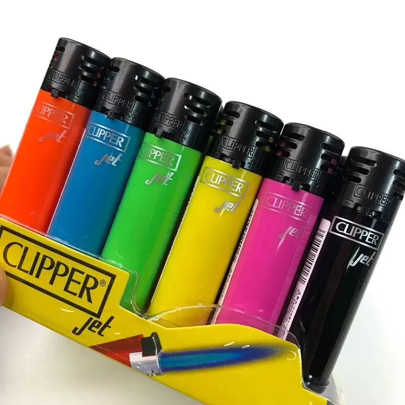 Original Windproof Torch Clipper Straight Flame Unfilled Gas Butane Cigarette Pipe Smoking Lighter Jet Iatable Compact Portable Wholesale W260202
