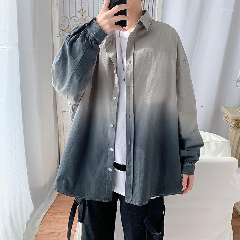 Men's Casual Shirts Men's Spring Shirt Male Korean Version Trend Fashion Gradient Color Loose All-match Student Long-sleeved Jacket, Gray
Men's Casual Shirts Men's Spring Shirt Male Korean Version Trend Fashion Gradient Color Loose All-match Student Long-sleeved Jacket, Gray