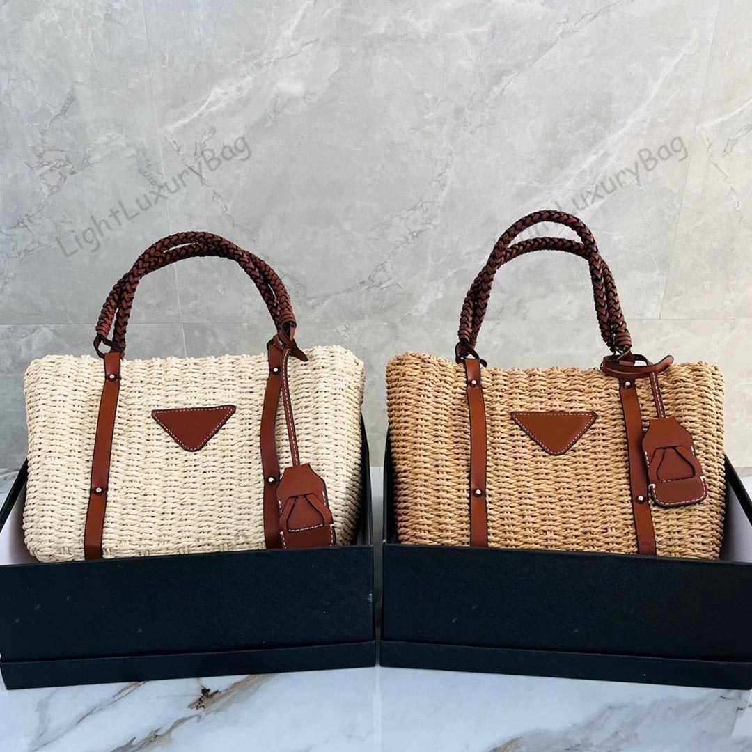 Bucket Bag Designer Straw Leather patchwork handbags High capacity Shoulder Wallet For Women Classic Famous Brand Shopping Purses 221030 
Bucket Bag Designer Straw Leather patchwork handbags High capacity Shoulder Wallet For Women Classic Famous Brand Shopping Purses 221030