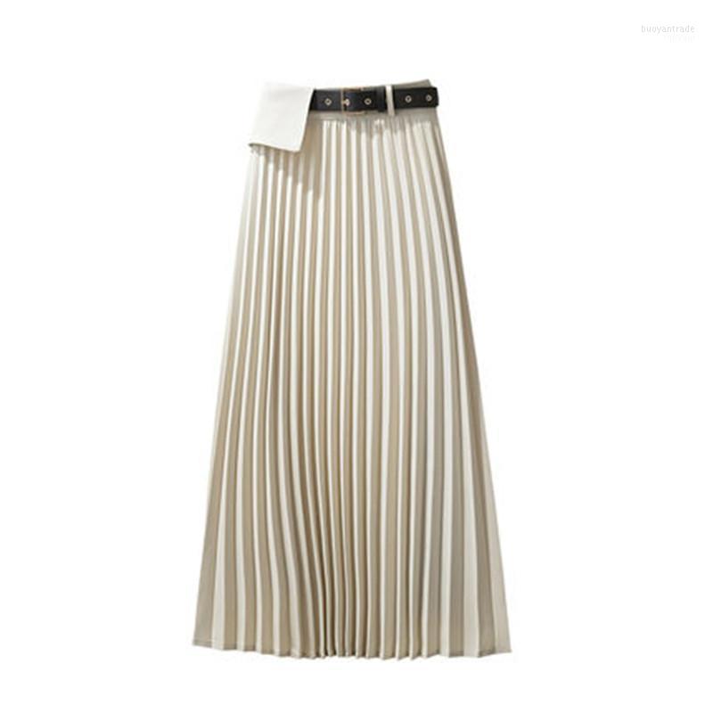 Skirts YUZACDWX 2022 Spring Women Skirt Long Pleated Top Brand Womens Saias Midi Faldas Vintage Female, Picture color
Skirts YUZACDWX 2022 Spring Women Skirt Long Pleated Top Brand Womens Saias Midi Faldas Vintage Female, Picture color