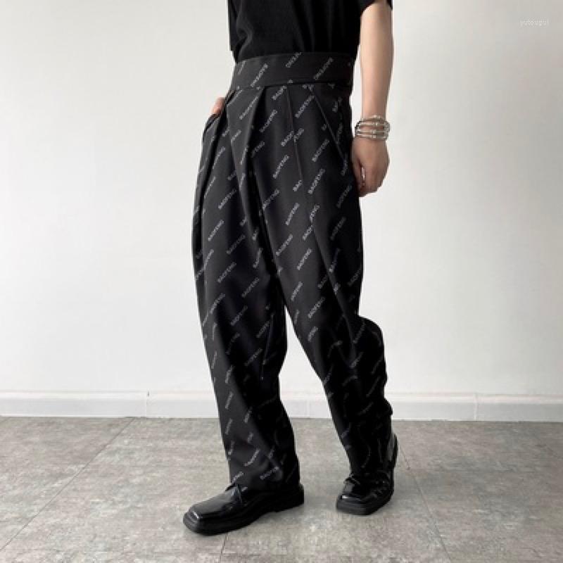 Men's Pants Casual Letter Print Desinger Trousers Black Youth Man Suits Magic Waist Wide Leg Bottoms Korean Stage Men Clothes, Black print
Men's Pants Casual Letter Print Desinger Trousers Black Youth Man Suits Magic Waist Wide Leg Bottoms Korean Stage Men Clothes, Black print
