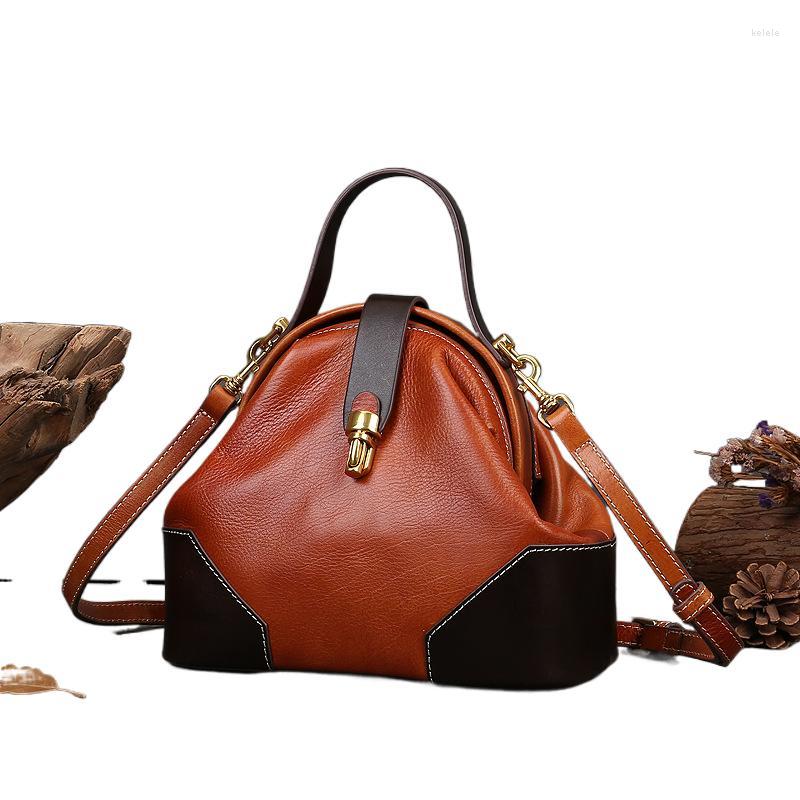 Evening Bags YourSeason Vintage Contrast Color Ladies Versatile Portable Shoulder Genuine Leather Women Natural Real Cowhide Handbag, Brown
Evening Bags YourSeason Vintage Contrast Color Ladies Versatile Portable Shoulder Genuine Leather Women Natural Real Cowhide Handbag, Brown