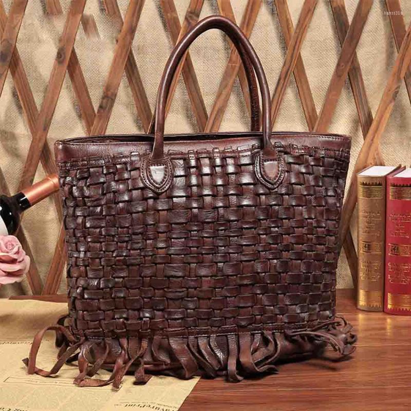 Evening Bags Motingsome Oversized Tote Knited Women Bag Top Quality Frist Layer Genuine Leather Handbag Tassel Large Shopper 2022, Black
Evening Bags Motingsome Oversized Tote Knited Women Bag Top Quality Frist Layer Genuine Leather Handbag Tassel Large Shopper 2022, Black